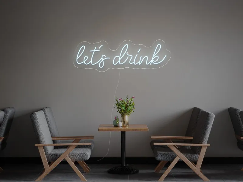 Let`s Drink - Insegne al neon a LED